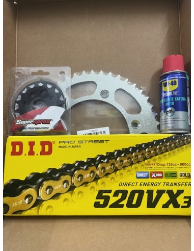 Kit Trasmissione DID 101879 per CF Moto NK 800 Sport dal 2023 al 2024