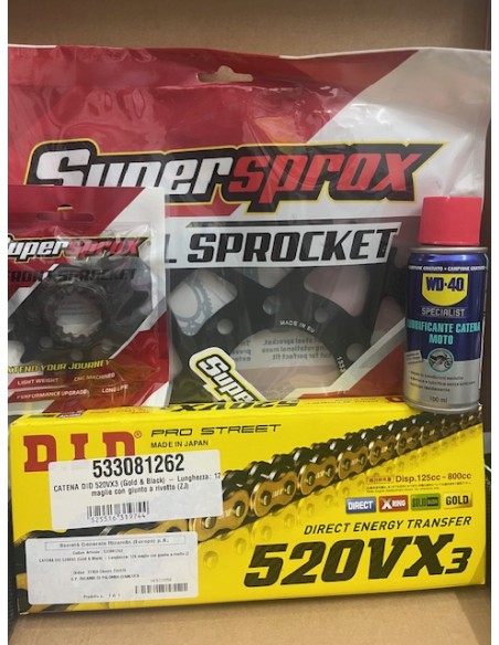 Kit Trasmissione DID 101775 per Honda XL Transalp 750 dal 2023 al 2025