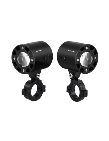 Coppia Faretti Luci Ausiliarie Led Mototec MT-30
