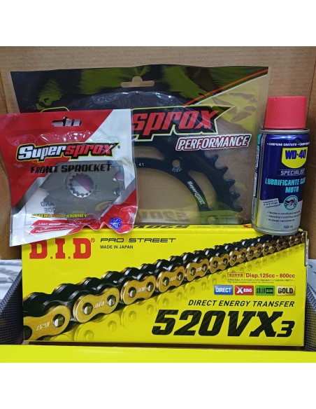 Kit Trasmissione DID 101640 per KTM Duke 890 dal 2021 al 2024