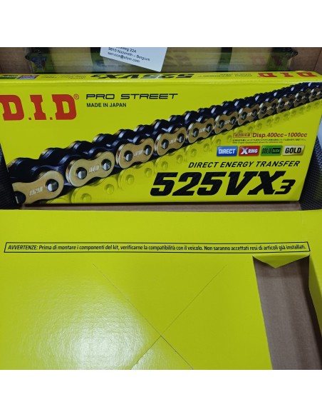 Kit Trasmissione DID 101744 per Triumph Street Triple 765 RS dal 2017 al 2023