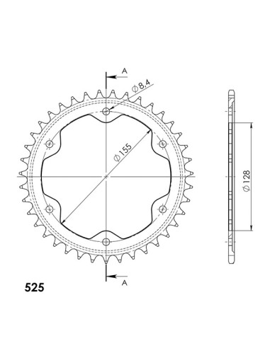 Kit Trasmissione DID 101466 per KTM Super Duke 1290 dal 2014 al 2023