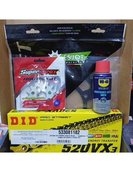 Kit Trasmissione DID 101896 per QJ Motor SRT 700 dal 2023 al 2024