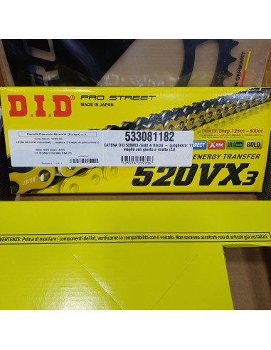 Kit Trasmissione DID 101896 per QJ Motor SRT 700 X dal 2023 al 2024