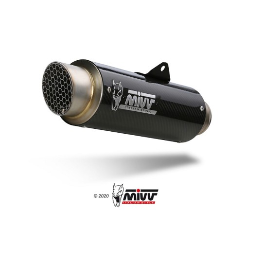 Terminale Scarico Mivv Gp Pro in Carbonio per Honda X-ADV 750 dal 2017 al 2023