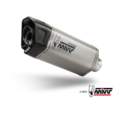 Terminale Scarico Mivv SR-1 in Titanio per Aprilia RSV4 Tuono V4 dal 2021 al 2023 A.015.LR1T