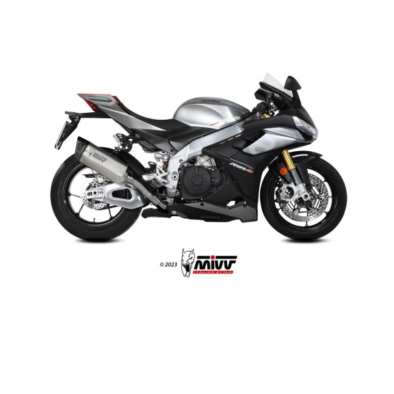 Terminale Scarico Mivv SR-1 in Titanio per Aprilia RSV4 Tuono V4 dal 2021 al 2023 A.015.LR1T