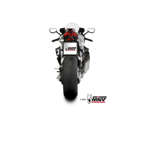 Terminale Scarico Mivv SR-1 in Titanio per Aprilia RSV4 Tuono V4 dal 2021 al 2023 A.015.LR1T