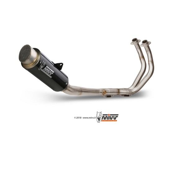 Scarico Completo Mivv GP-PRO in Carbonio Alto per Yamaha MT-07 2014-2020
