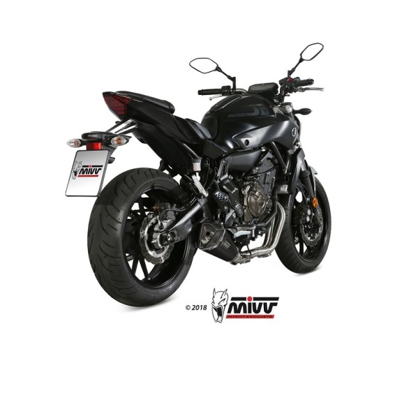 Scarico Completo Mivv Delta Race Inox Basso per Yamaha MT-07 2014-2020