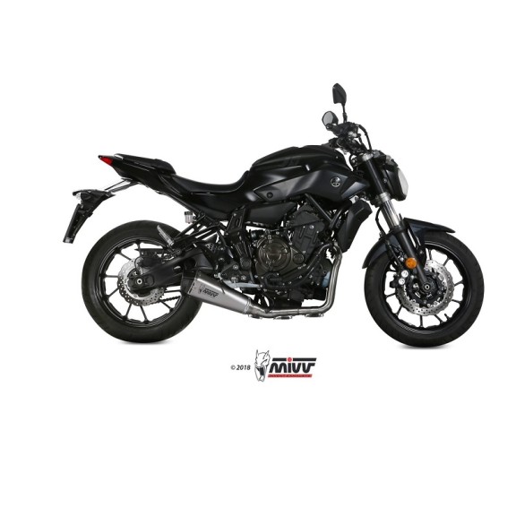 Scarico Completo Mivv Delta Race Inox Basso per Yamaha MT-07 2014-2020