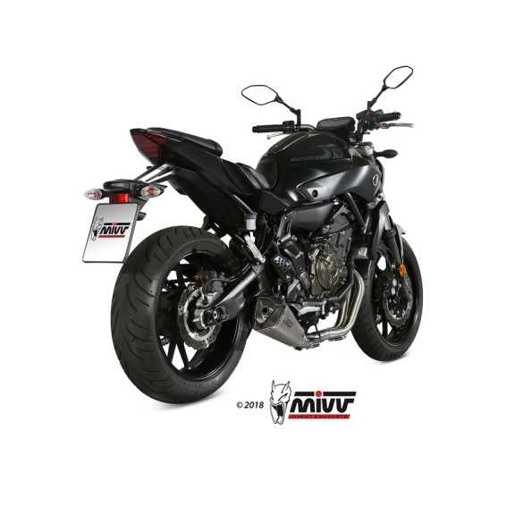 Scarico Completo Mivv Delta Race Inox Basso per Yamaha MT-07 2014-2020