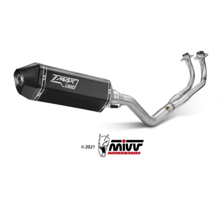 Scarico Completo Mivv Speed Edge Inox Nero per T-Max 560 Dal 2020 al 2023