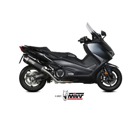 Scarico Completo Mivv Speed Edge Inox Nero per T-Max 560 Dal 2020 al 2023