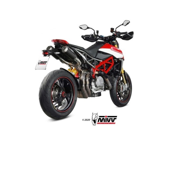 Terminali di Scarico Mivv MK3 Carbon Non Omologati Ducati Hypermotard 950 SP RVE 2021-2023