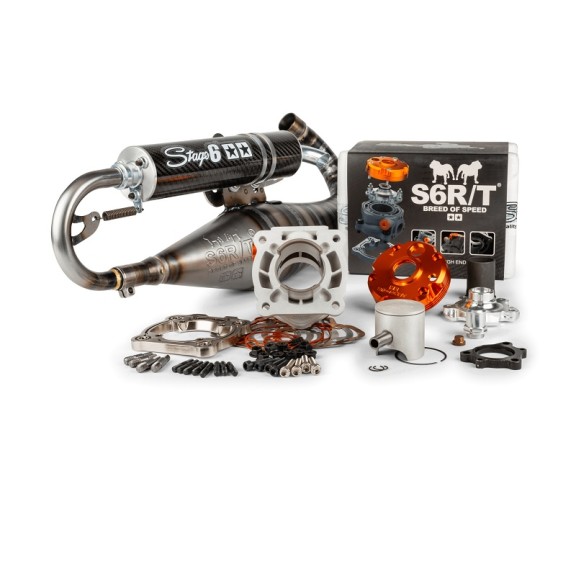 Kit gruppo termico con Scarico Stage6 R/T 70cc Piaggio Gilera LC S6-7514001/PACK1