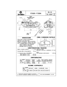 Coppia Pinze Freno Brembo Racing M4 Interasse 108mm... 2