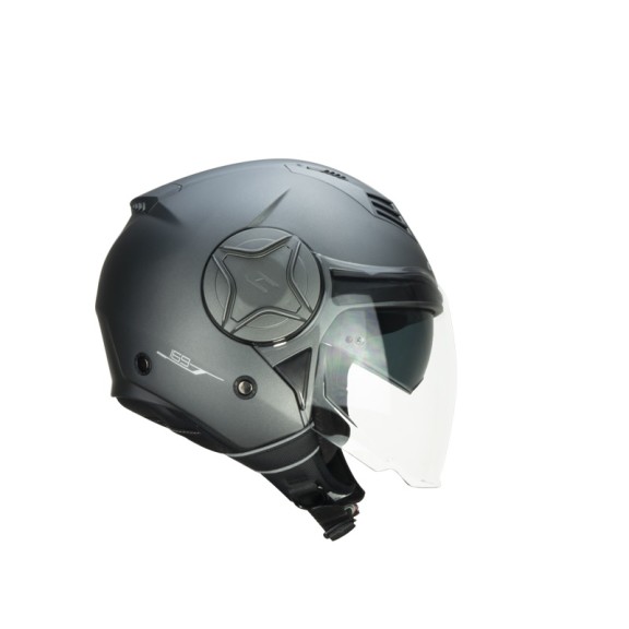 Casco Demi Jet CGM 169A ILLI Antracite Satinato