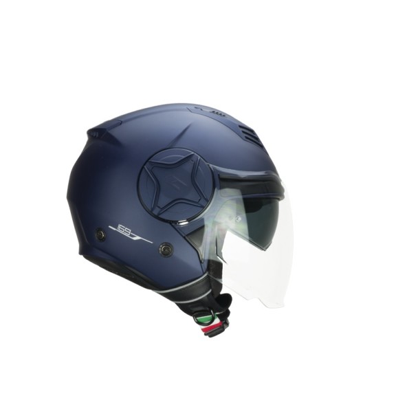 Casco Demi Jet CGM 169A ILLI Blu Satinato