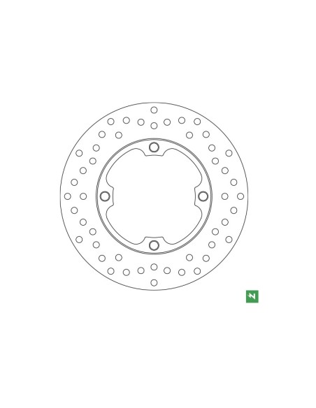 Disco Freno Posteriore Newfren per Honda SH ABS 350 dal 2021 DF4136A