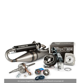Kit motore Stage6 70cc Streetrace ghisa Minarelli orizzontale AC S6-7216650/PACK2