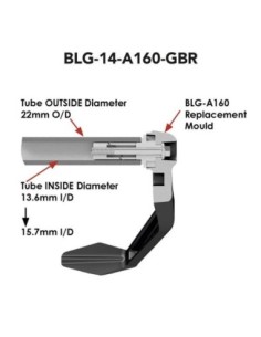 Protezione leva freno anteriore diametro 14mm 2