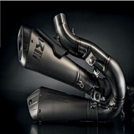 Coppia Terminali Di Scarico Akrapovic Racing In Titanio Per Ducati Panigale V4 2022 96482101A