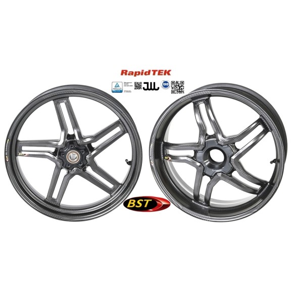 Coppia Cerchi In Fibra Di Carbonio BST Rapid Tek Per Honda CBR1000RR Fireblade SP 2017-2019