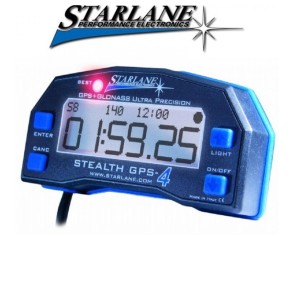 Cronometro Multifunzione Starlane Stealth GPS-4 LITE per Moto Scooter Kart CSTHGPS4LTIP