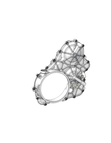 Carter motore destro in alluminio con viti in titanio Motocorse per Ducati Multistrada V4