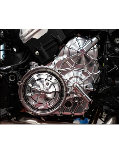 Carter motore destro in alluminio con viti in titanio Motocorse per Ducati Multistrada V4