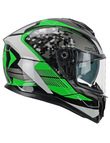 Casco Integrale CGM 360S KAD Race Grigio Verde