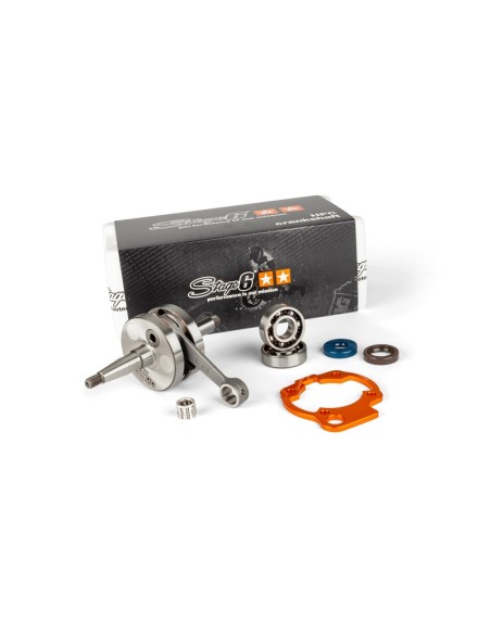 Albero motore con basetta per cilindro corsa 45 biella 90 Stage6 HPC per Minarelli AM6 S6-8018810/PACK01