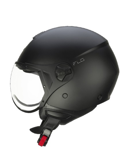 Casco Demi Jet CGM 167A FLO MONO Nero opaco Visiera Sagomata