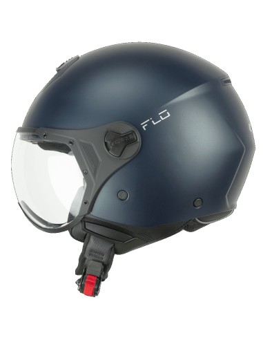 Casco Demi Jet CGM 167A FLO MONO Petrolio Satinato Visiera Sagomata