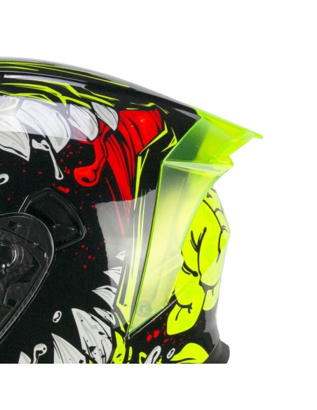 Casco Jet CGM 127X Deep Freaker Nero Giallo fluo