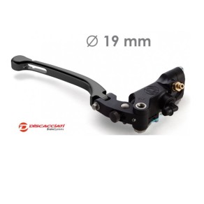 Pompa Freno Radiale DISCACCIATI Ø19 Con Leva Snodata Nera E Interruttore Stop FDR0009N