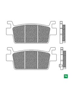 Pasticche Posteriori Newfren per Kimco Ak 550 dal 2017 al 2023 FD0570BE