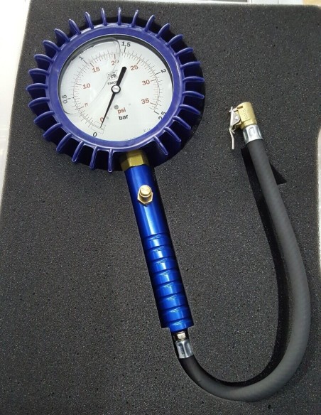 Manometro Pressione Gomme Professionale per Moto Scooter Kart Minigp Pitbike