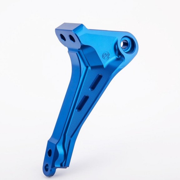 Supporto ammortizzatore posteriore Motocorse per Panigale V4 Streetfighter V4 blu