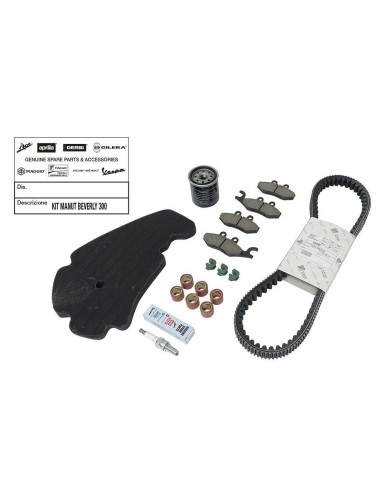 Kit Tagliando Manutenzione Originale Piaggio per Beverly 300 RST dal 2010 al 2020