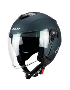 Casco CGM Demi Jet 126A Iper Mono Petrolio Satinato