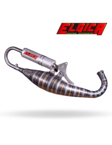 Marmitta ELGICA per Piaggio Motore 2Fast 70cc Prigionieri Interni Ruota 10 MP08-CR10