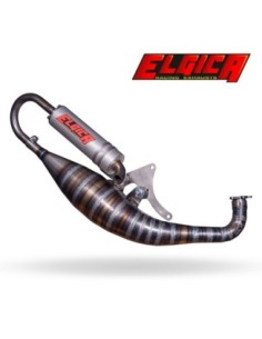 Marmitta ELGICA per Motore Minarelli Orizzontale 2Fast 100cc FL per Carter RC-One MM17-K000