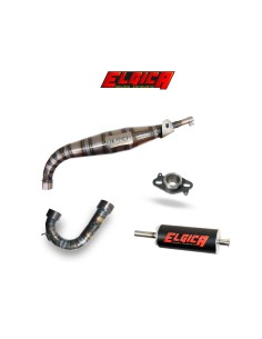 Marmitta Completa ELGICA per Motore Minimoto CS M40 AIR Flangia 10