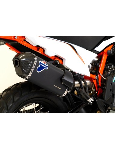 Terminale Scarico Termignoni in Titanio Nero Omologato per KTM Adventure 890 dal 2023