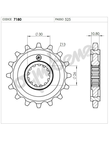 Kit Trasmissione DID per Yamaha TDM 900 dal 2002 al 2012 374642000