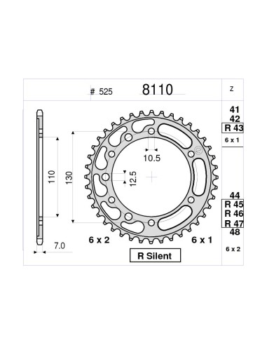 Kit Trasmissione DID per Yamaha MT-09 Tracer dal 2013 al 2020 376021000