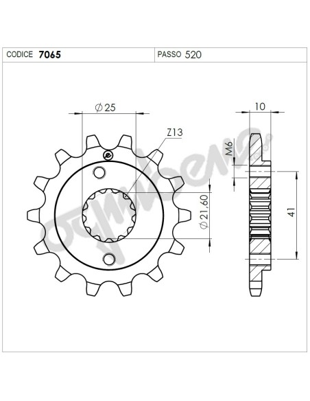Kit Trasmissione DID per Yamaha MT-03 660 dal 2006 al 2012 375613000